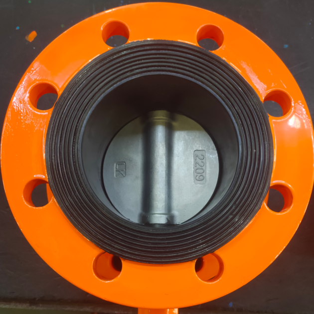 CF8M Disc DN100 PN16 Flange Butterfly Valve